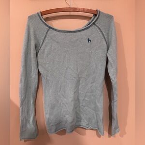 Pout Women's Light Blue Long Sleeve Top-Lg